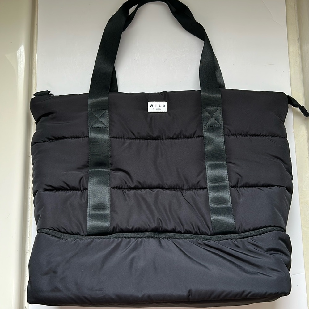 Wilo The Label Black Quilted Tote Bag